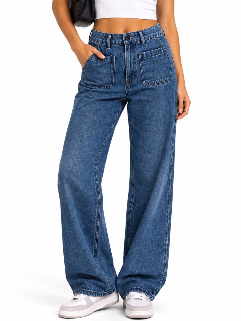 Wilfred Free Aritzia Wide Leg Patch Pocket Jeans Size 2 100% Cotton